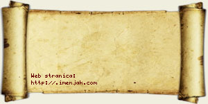 Omilj Veljoglavac vizit kartica